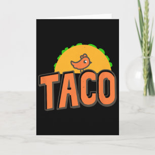 Tarjeta Logo de Taco Trump Trump Siempre se Acobarda Pollo