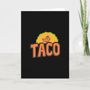 Tarjeta Logo de Taco Trump Trump Siempre se Echa para Atrá
