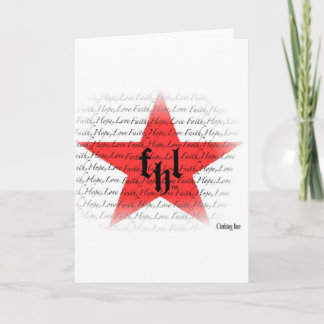 Tarjeta Logo de todas las estrellas de FHL (Fe, Esperanza