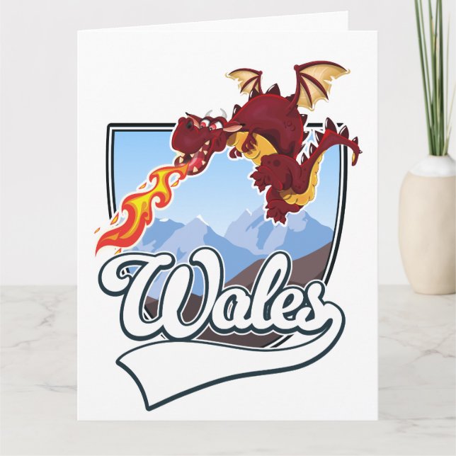 Tarjeta Logo de Wales Dragon (Anverso)