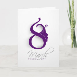 Tarjeta Logo del Día Internacional de la Mujer