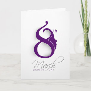 Tarjeta Logo del Día Internacional de la Mujer