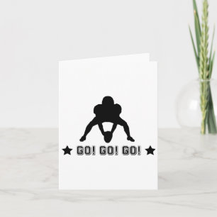 Tarjeta Logo del jugador de fútbol americano