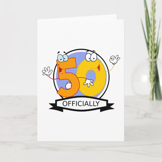 Tarjeta Logo oficial de 50 cumpleaños (Anverso)