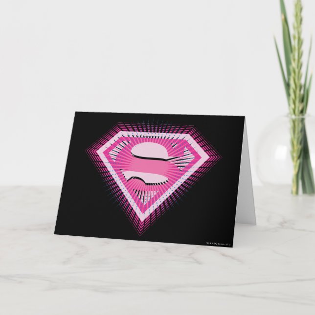 Tarjeta Logo rosa superchica (Anverso)