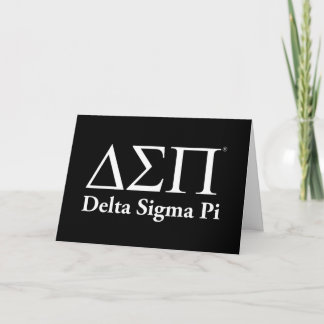 Tarjeta Logotipo Clásico de Delta Sigma Pi
