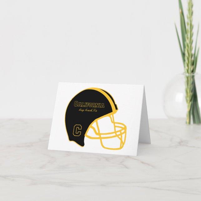 Tarjeta Logotipo de básquetbol de Long Beach California (Anverso)