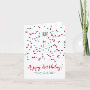 Tarjeta Logotipo de cumpleaños feliz de SVG de Turquoise R