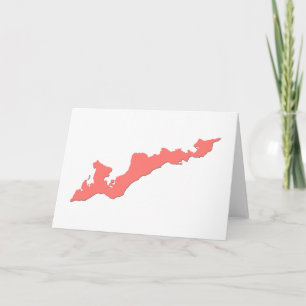 Tarjeta Logotipo de la Isla de los Pescadores Notecard - I