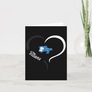 Tarjeta Logotipo de Legend Titans mitad corazón eslogan Hs