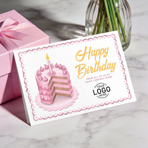 Tarjeta Logotipo de Negocios de Pastelería Amarilla Rosa V