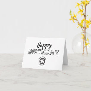 Tarjeta Logotipo de Personalizado de cumpleaños feliz para