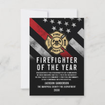 Logotipo de reconocimiento de empleado del bombero