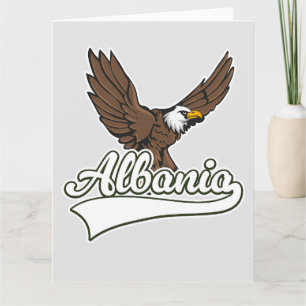 Tarjeta logotipo de viaje a Albania