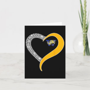 Tarjeta Logotipo de Wylie Bulldogs Diamond Heart Hs 