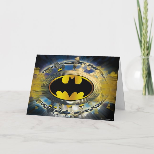 Tarjeta Logotipo decorativo de Batman (Anverso)
