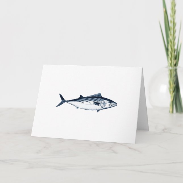 Tarjeta Logotipo del bonito pacífico (Anverso)