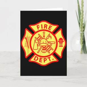 Tarjeta Logotipo del Departamento de Bomberos Símbolo de B