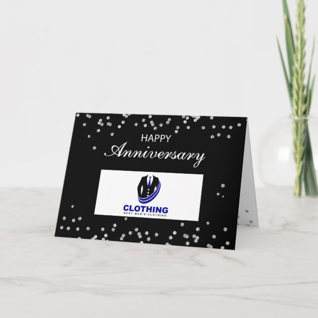 Tarjeta Logotipo del Personalizado Aniversario del Emplead (Anverso)