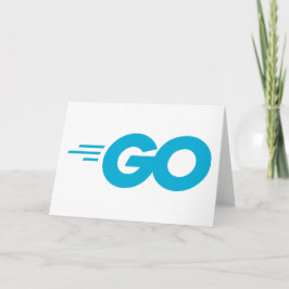 Tarjeta Logotipo Golang (Lenguaje de programación Go)