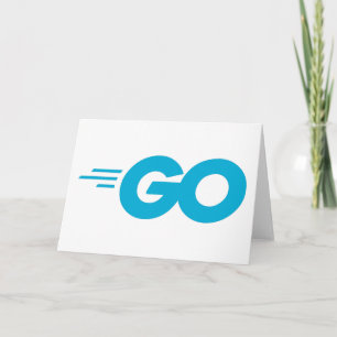 Tarjeta Logotipo Golang (Lenguaje de programación Go)