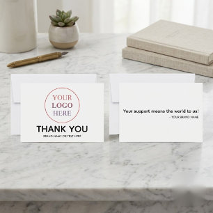 Tarjeta Logotipo personalizado – Gracias por no tener pedi