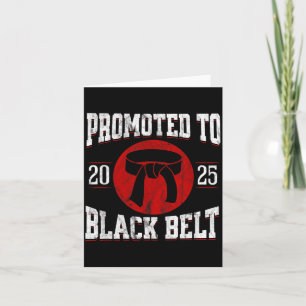 Tarjeta Logro de Cinturón Negro 2025 Tang Soo Do Karate