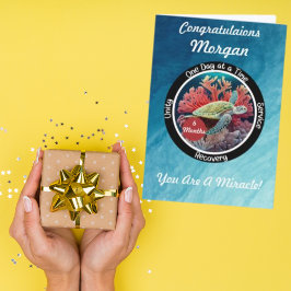 Tarjeta Logro de recuperación de sobriedad personalizado -