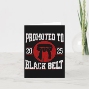 Tarjeta Logro del Cinturón Negro 2025 Tang Soo Do Karate T