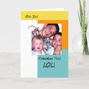 Tarjeta LOL Recuerdos divertidos, foto de moda que te falt