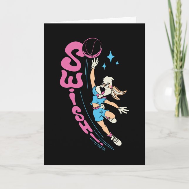 Tarjeta Lola Buny "¡SUIZO!" Dunk de baloncesto (Anverso)