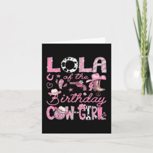 Tarjeta Lola Del Coquete Occidental De La Vaca chica De Cu