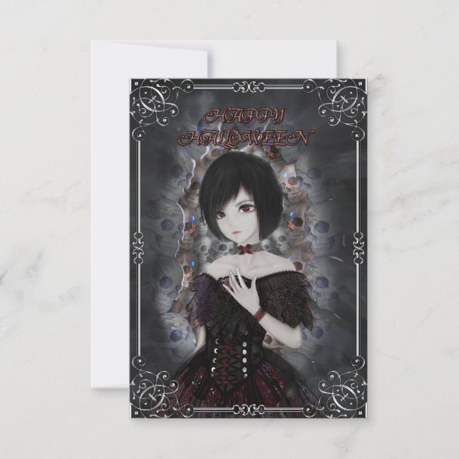 Tarjeta Loli Happy Halloween (Anverso)