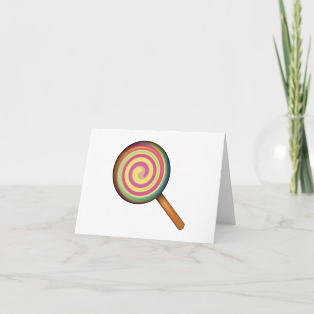 Tarjeta Lollipop Candy - Emoji (Anverso)
