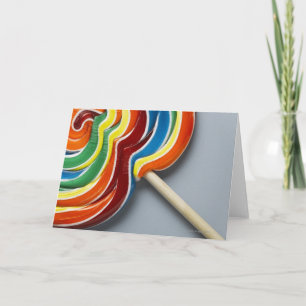 Tarjeta Lollipop multicolor