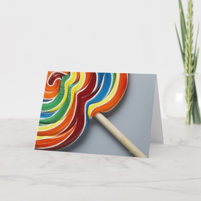Tarjeta Lollipop multicolor (Anverso)