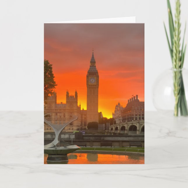 Tarjeta London Sunrise and Sunset  (Anverso)