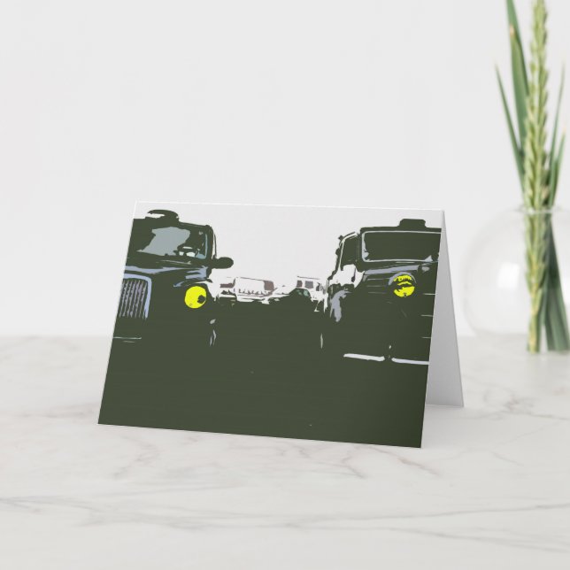 Tarjeta London Taxi Greetings Card (Anverso)