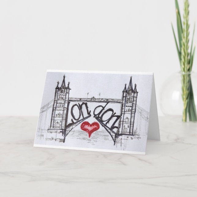 Tarjeta London with love (Anverso)