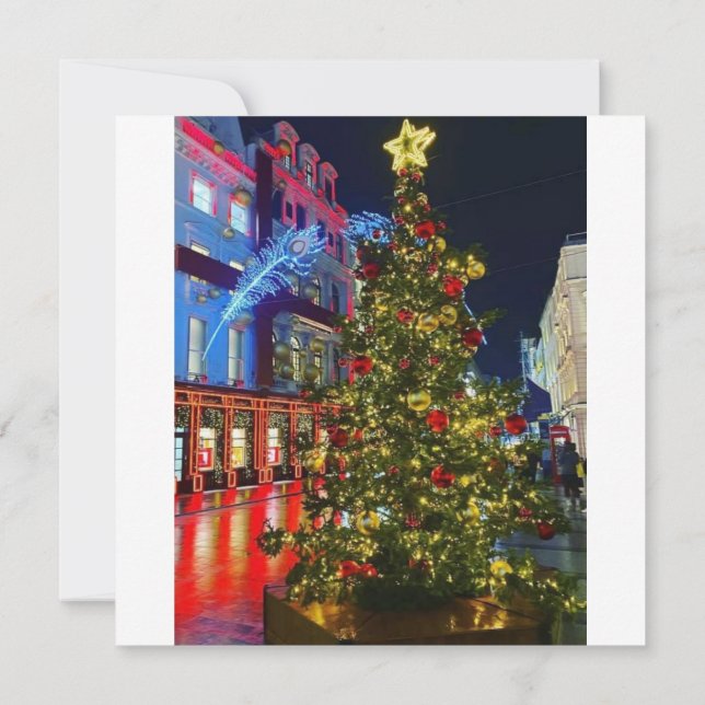 Tarjeta Londres icónico - Navidad  (Reverso)