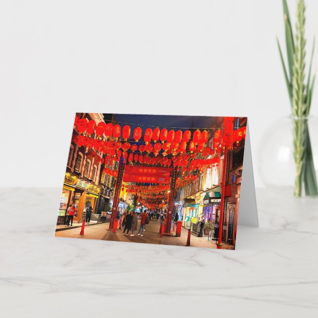 Tarjeta Londres, Inglaterra, Chinatown #2 Card (Anverso)