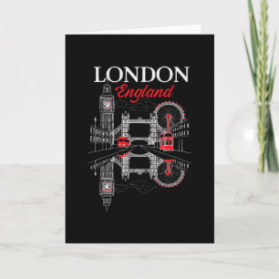 Tarjeta Londres Reino Unido Viaje Vacaciones Me encanta Lo