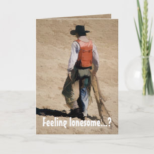 Tarjeta Lone Cowboy
