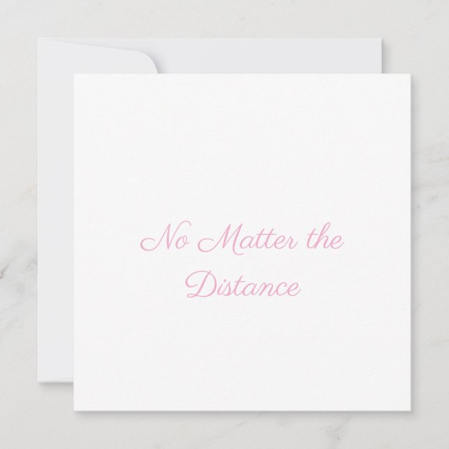 Tarjeta Long Distance Valentine's Day Card (Anverso)