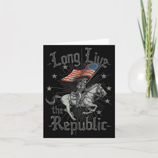 Tarjeta Long Live The Republic Us  (Anverso)