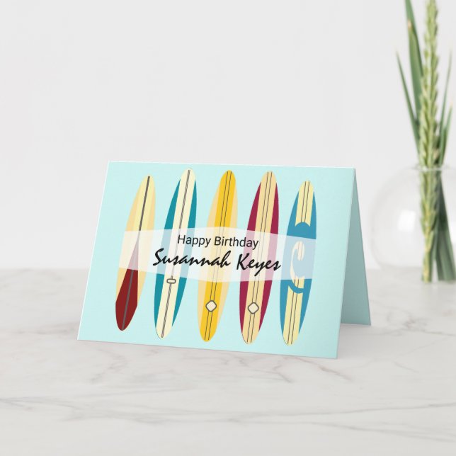 Tarjeta Longboards Vintage (Anverso)