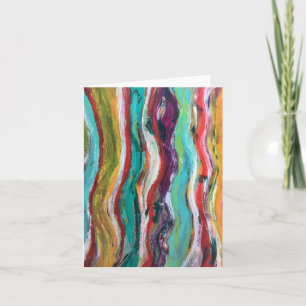 Tarjeta Longitud de onda en blanco Notecard