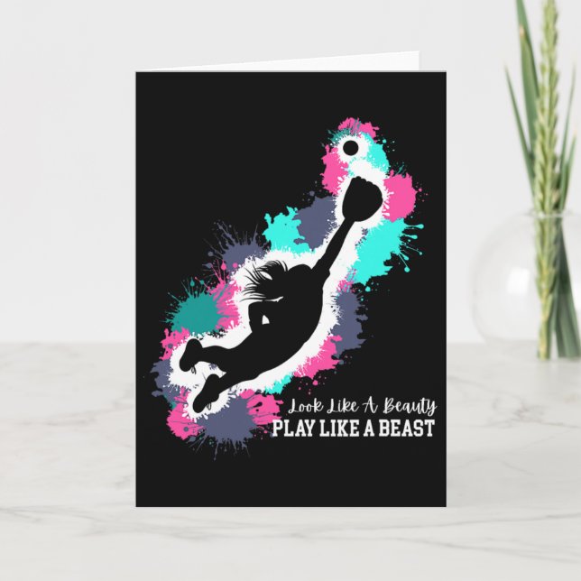 Tarjeta Look Like A Beauty - Play Like A Beast - Fun Softl (Anverso)