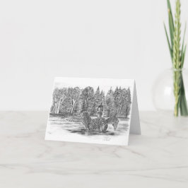 Tarjeta Loon en Lotus Lake