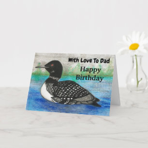 Tarjeta Loon Llama Con Amor A Papá Feliz Cumpleaños